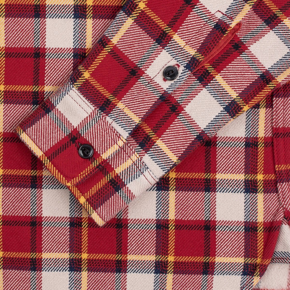 Ultra Heavy Flannel Classic Check Work Shirt - Red - 10