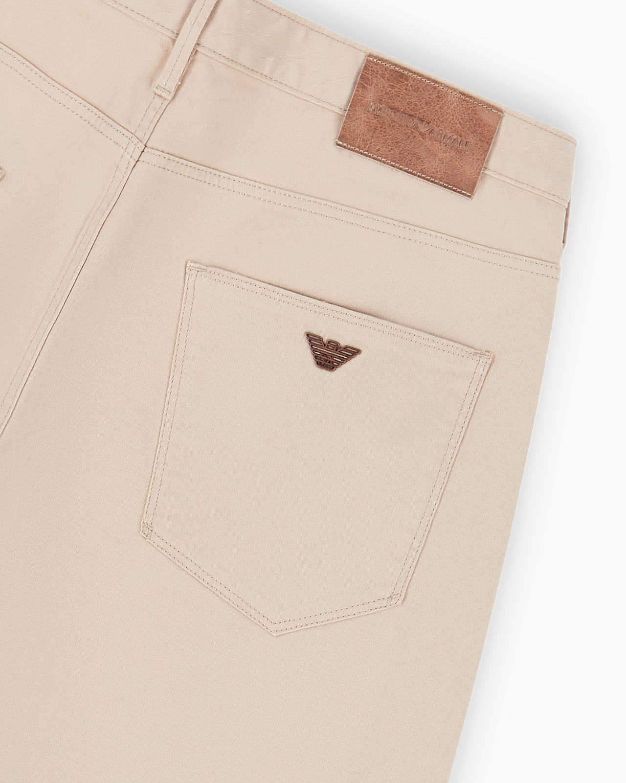 J06 Comfort stretch-gabardine, slim-fit trousers - 6