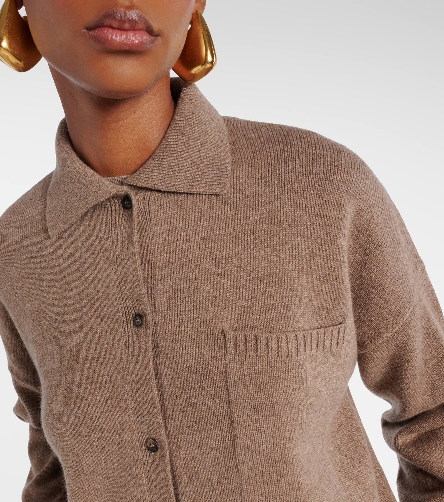 Bull oversized cashmere cardigan - 4