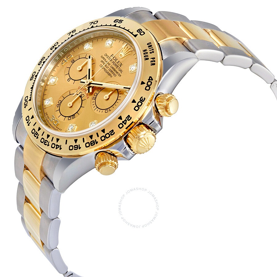 Rolex Cosmograph Daytona Champagne Diamond Dial Steel and 18K Yellow Gold Men's Watch - 2