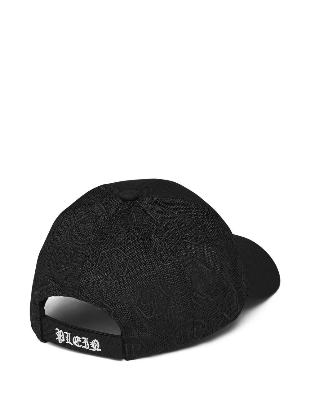 Hexagon-appliqué baseball cap - 2