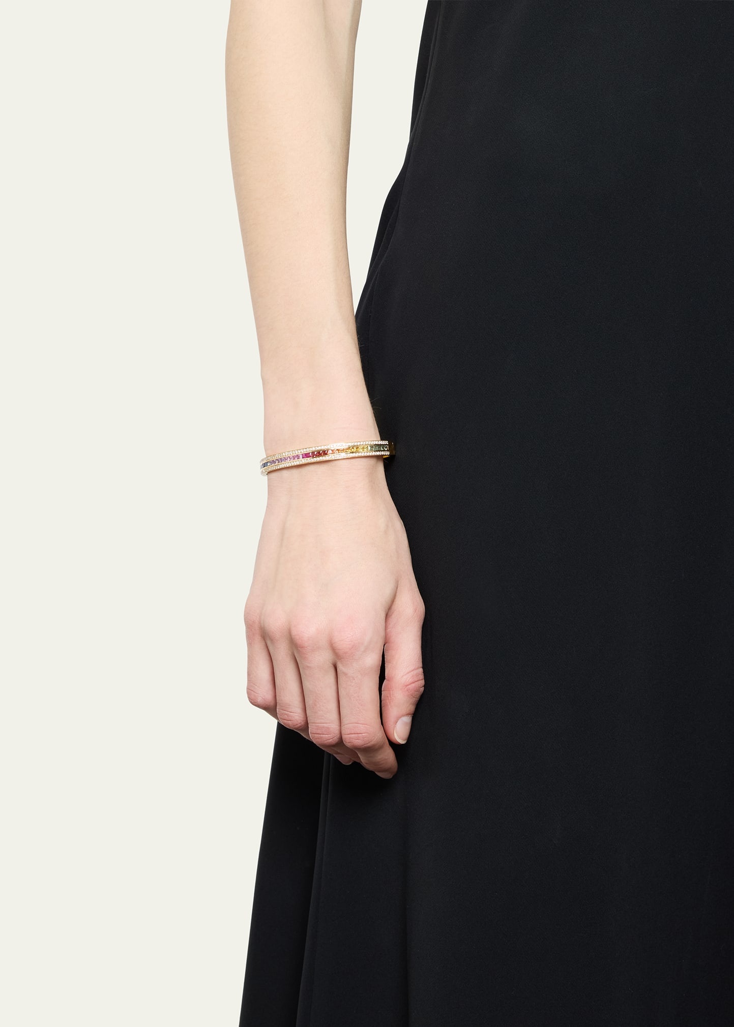 Together 18K Rose Gold Diamond Bangle Bracelet - 2