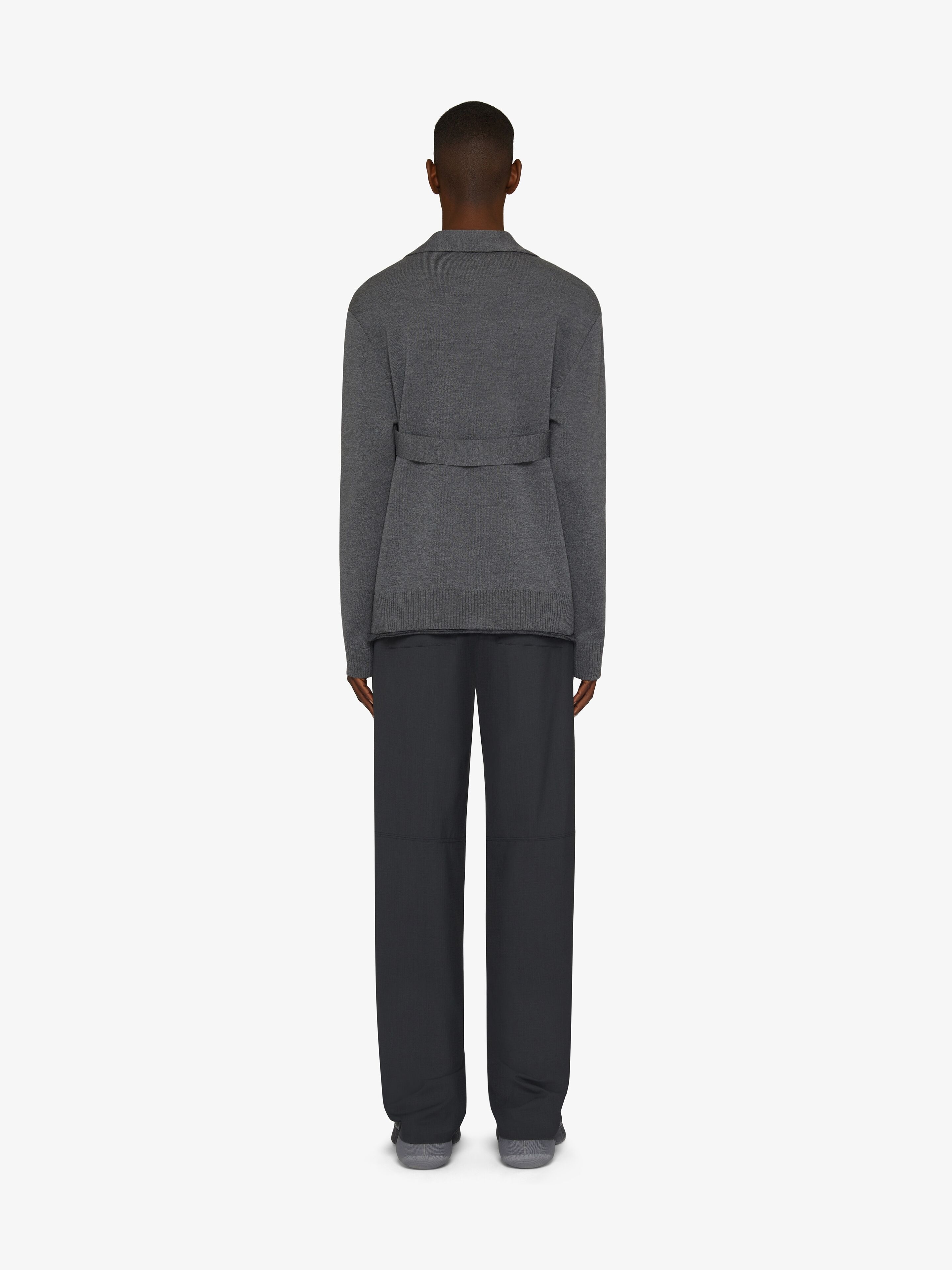SWEATER IN WOOL AND SILK WITH U-LOCK HARNESS - 4