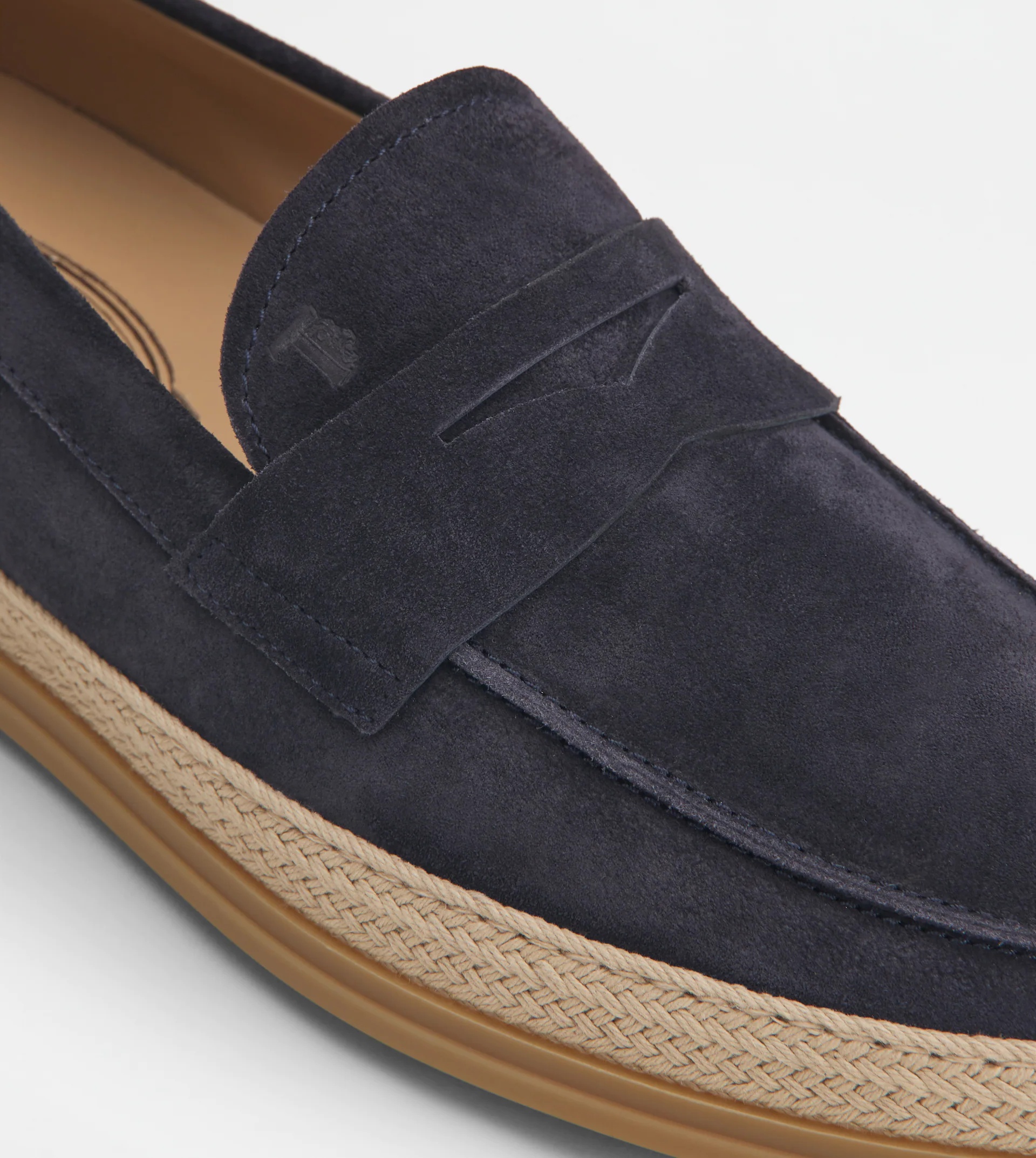 LOAFERS IN SUEDE - BLUE - 5