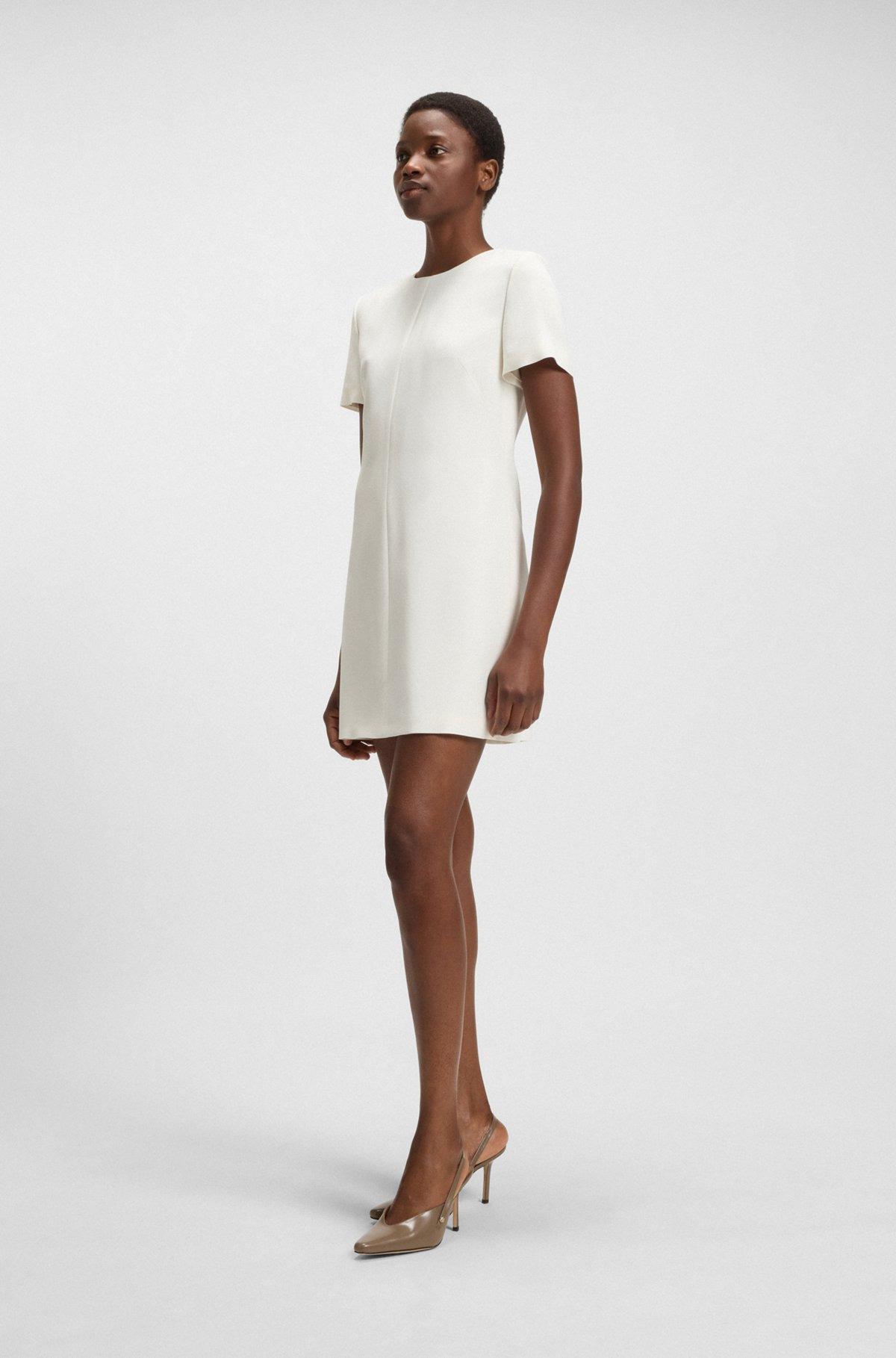 SHIFT DRESS IN SOFT CREPE - 3