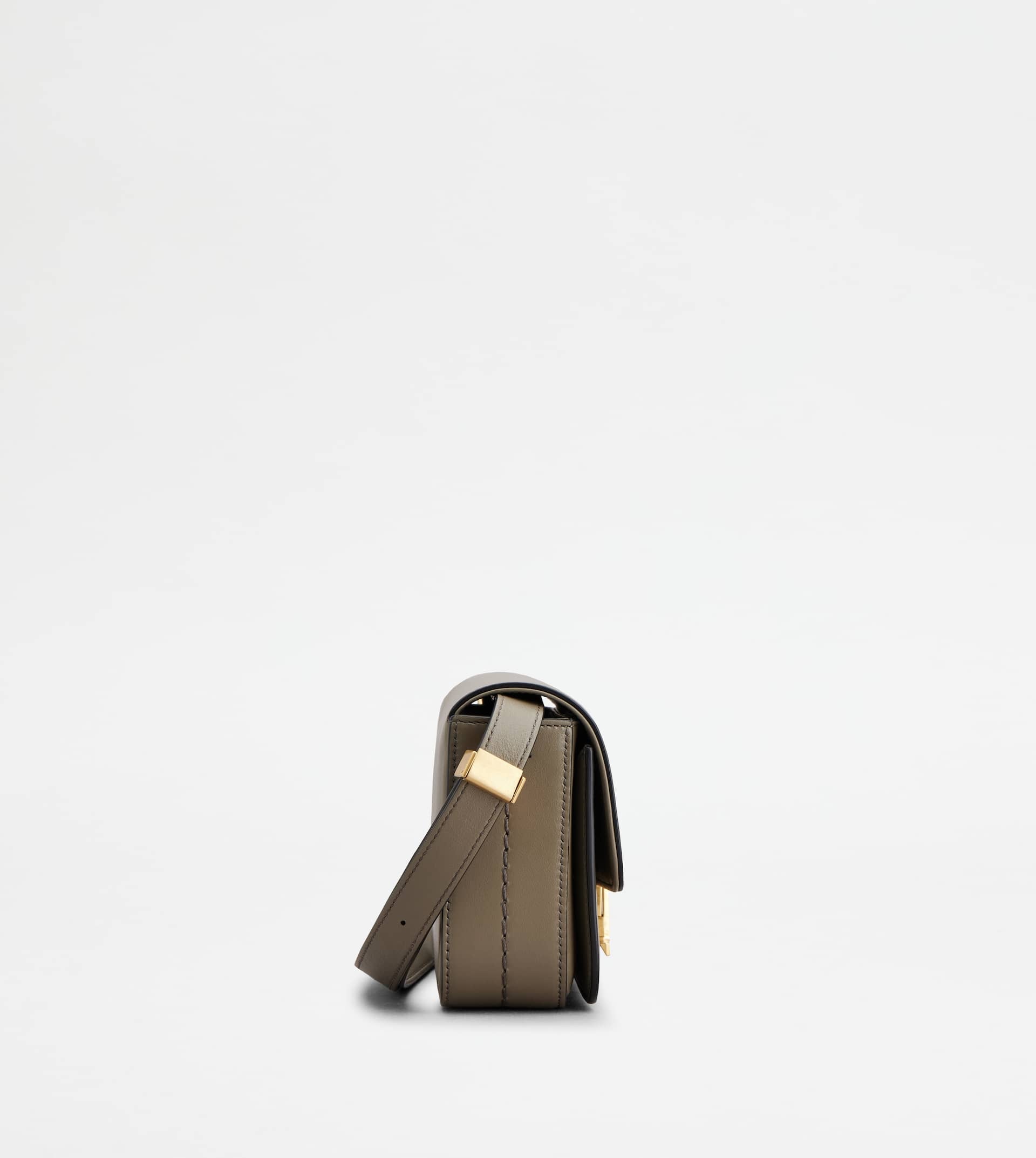 T TIMELESS CROSSBODY BAG IN LEATHER MICRO - BEIGE - 2