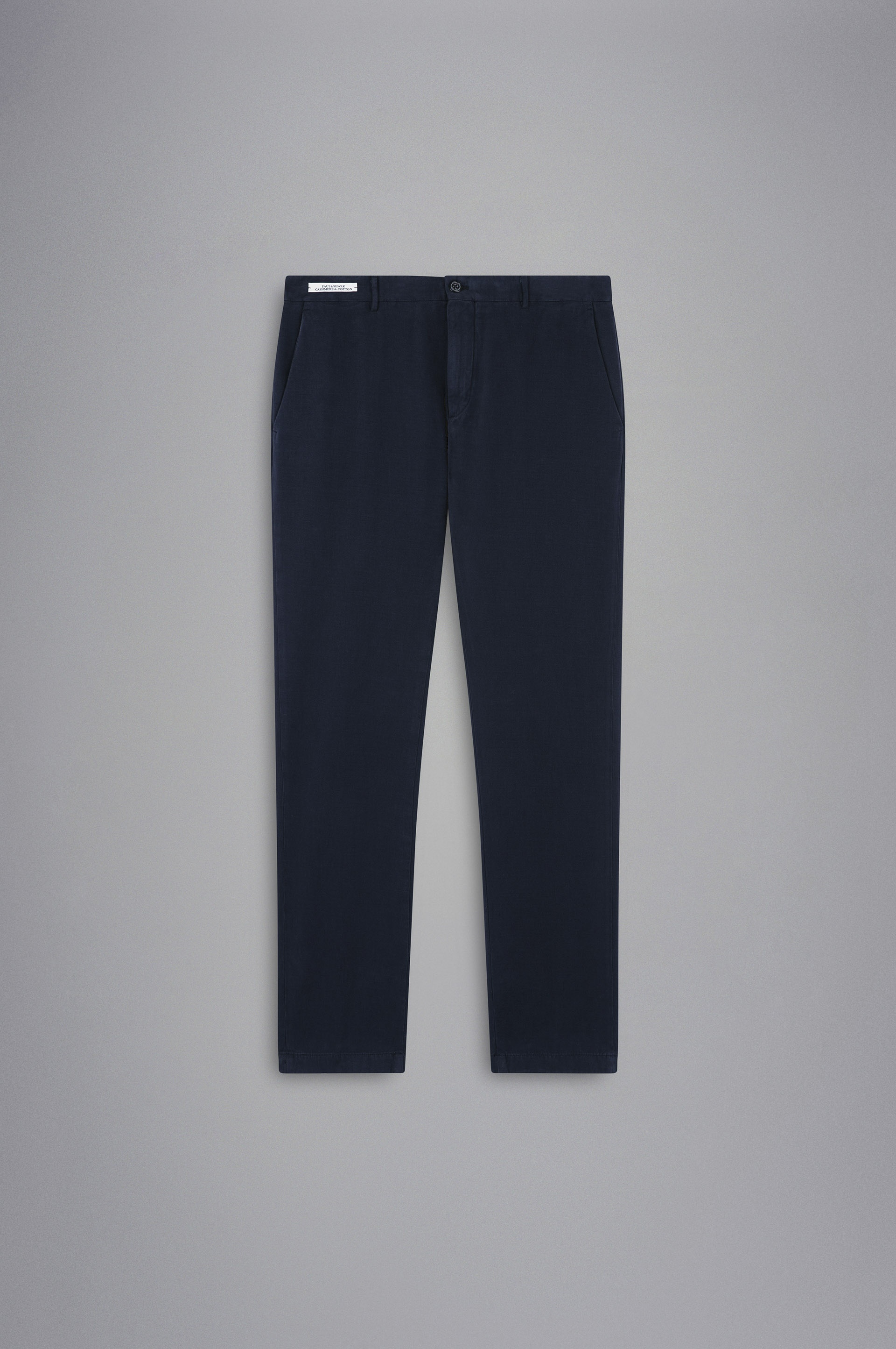 COTTON & CACHEMIRE CHINO TROUSERS - 1