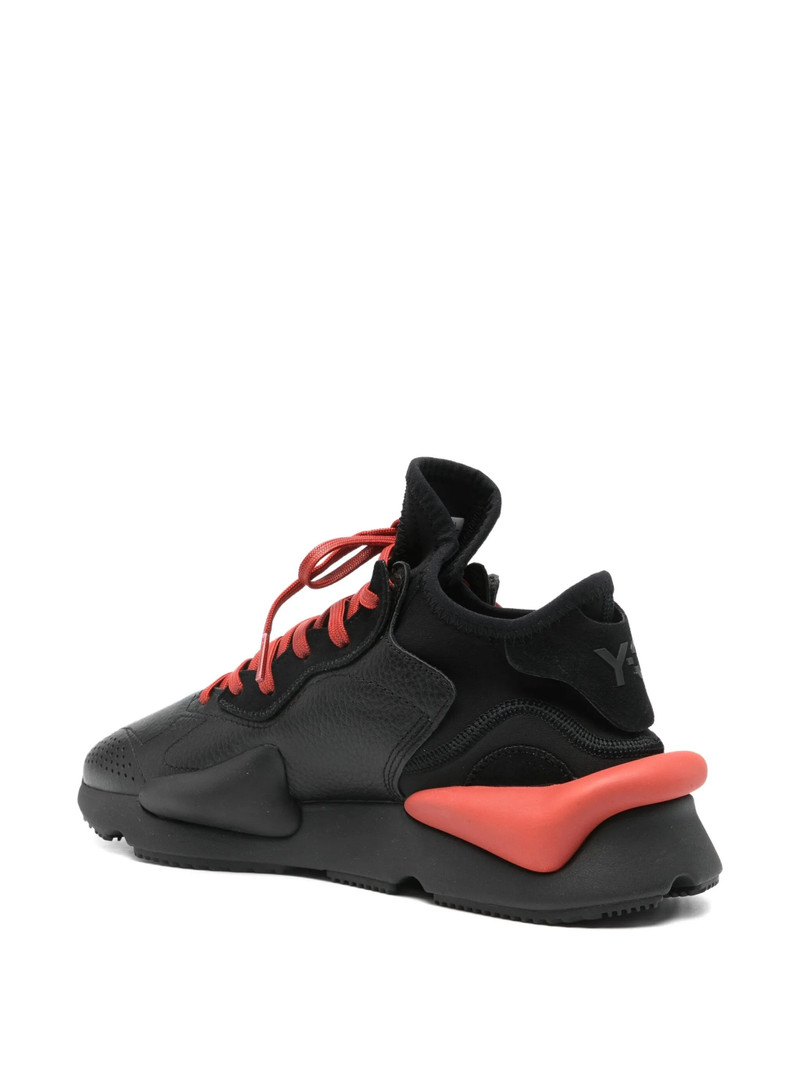 Y-3 Y-3 Kaiwa Leather-panelled Lace-up Sneakers outlook