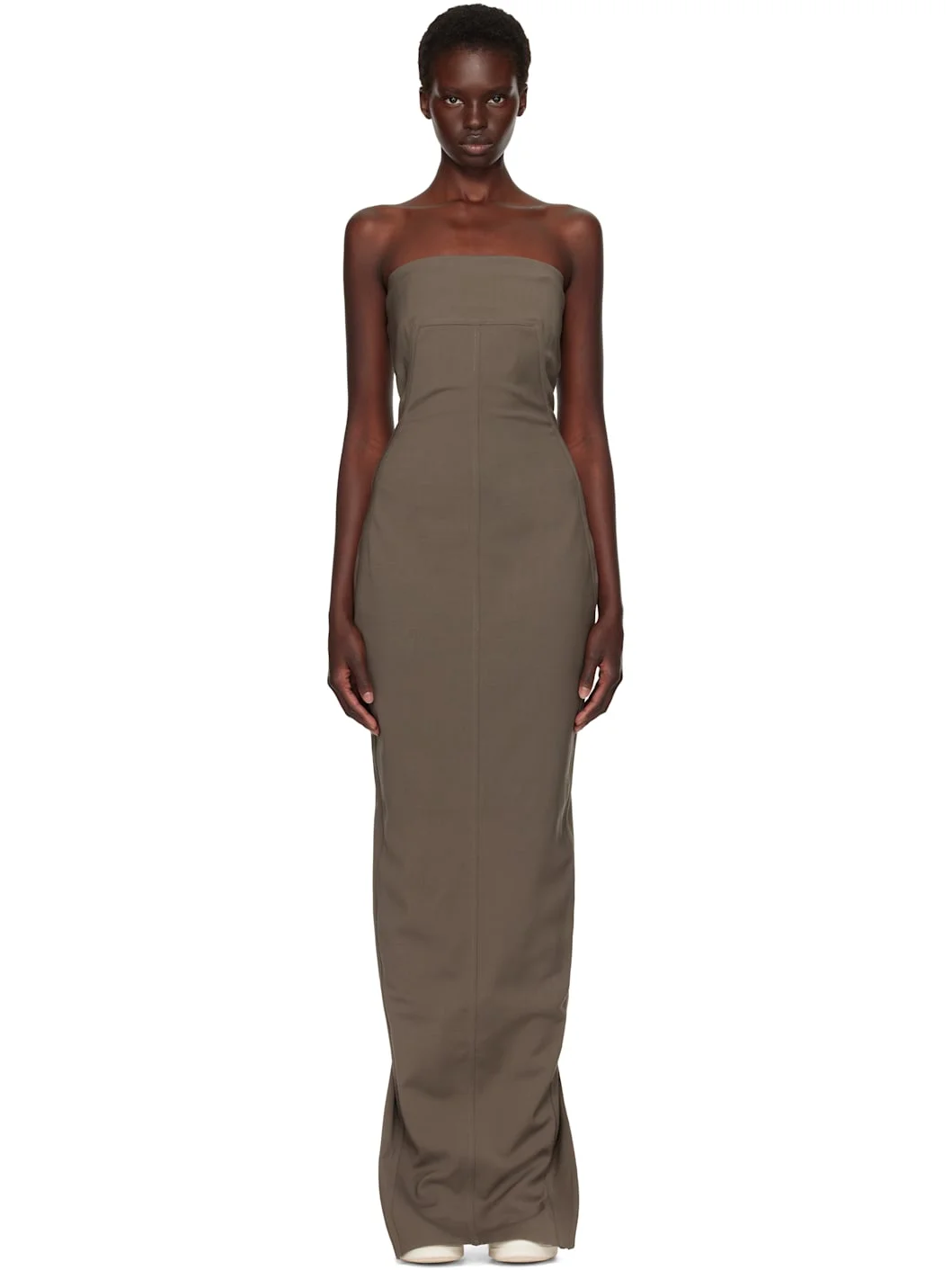 Gray Tower Bustier Maxi Dress - 1