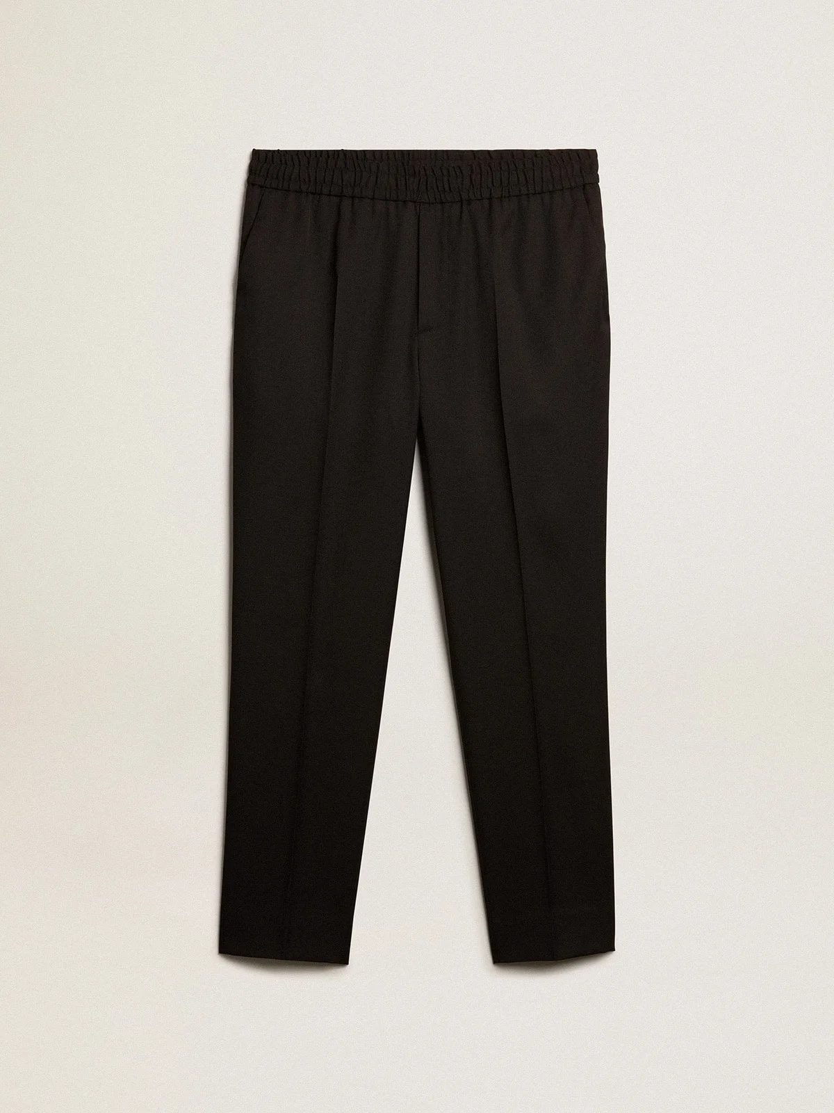 Men’s black wool gabardine pants - 1