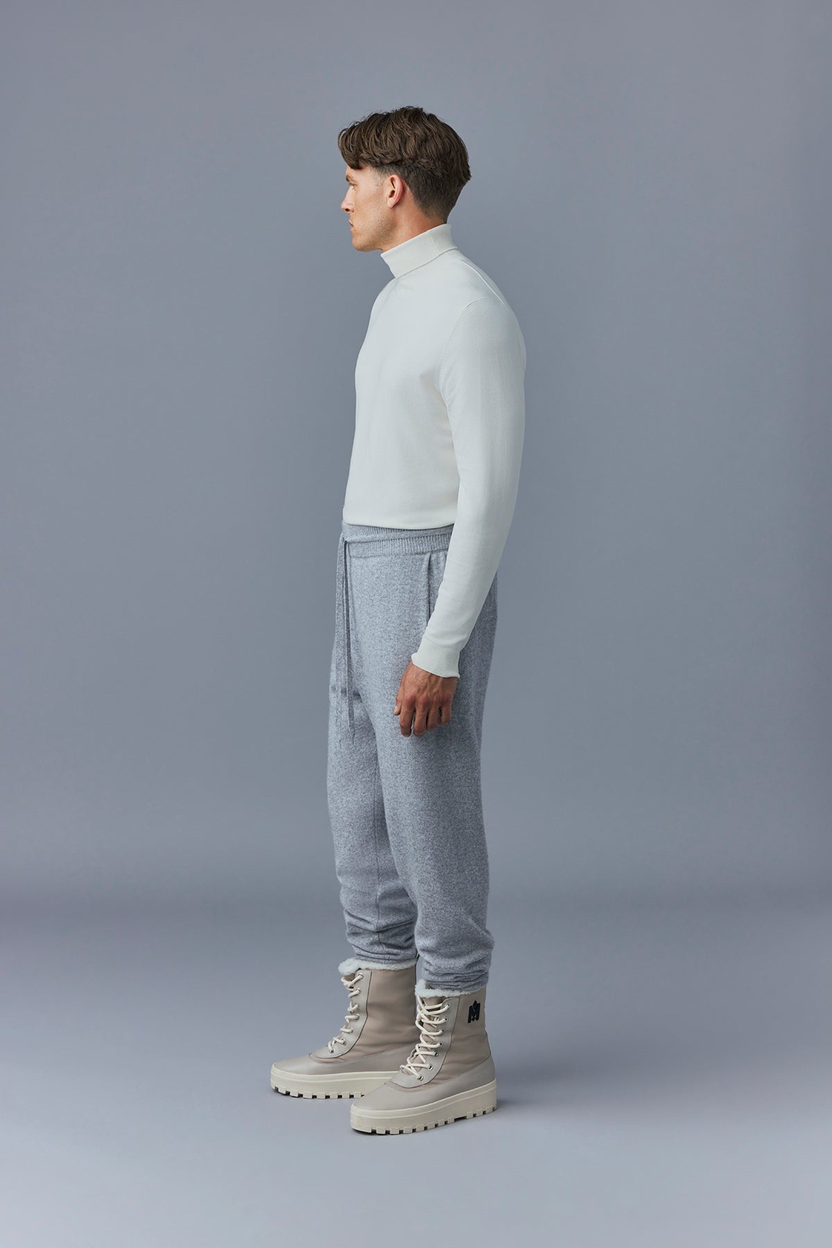 HARRISON Cashmere-blend sweatpants - 3