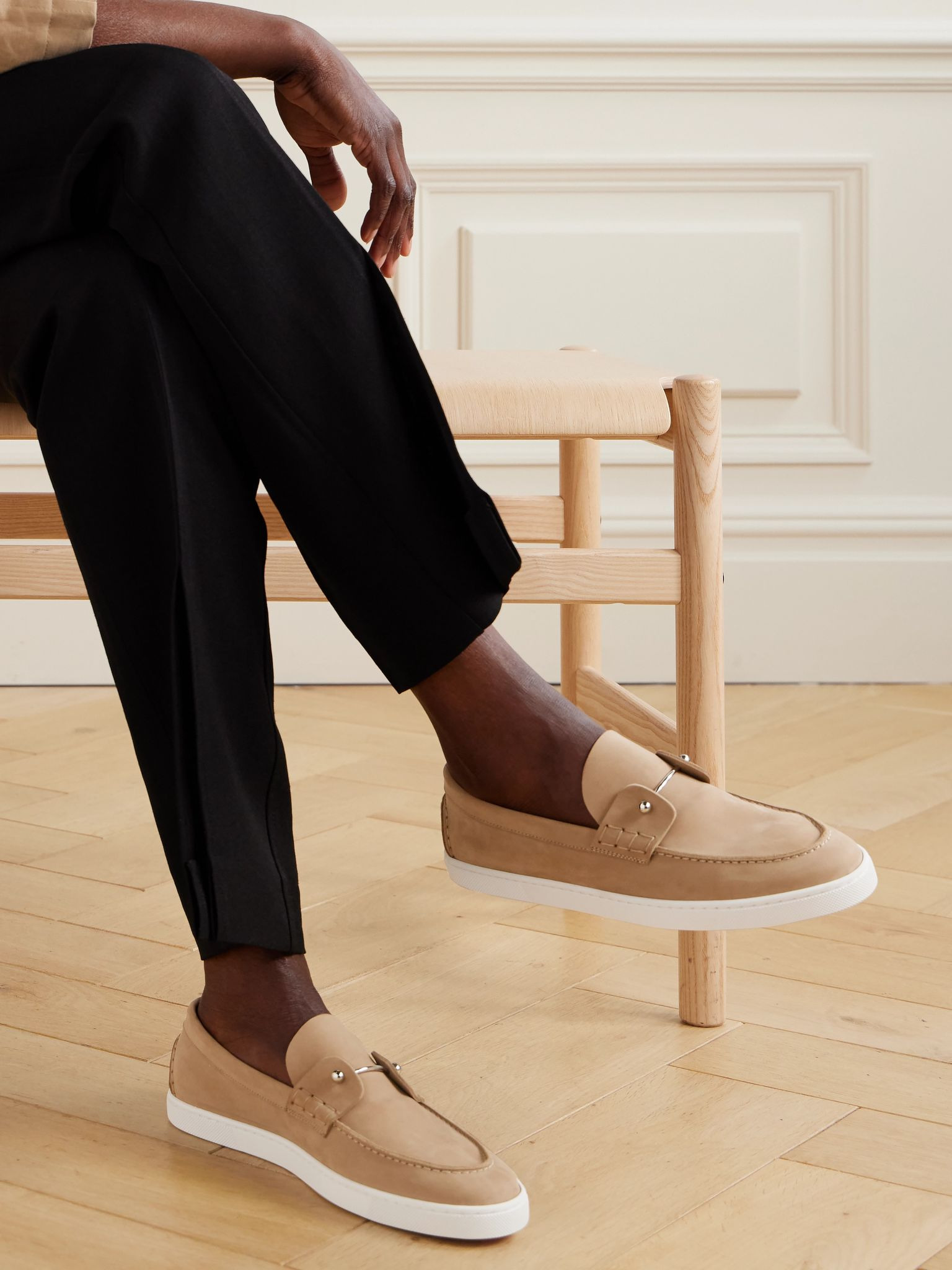 Chambeliboat suede loafers Neutral - 2