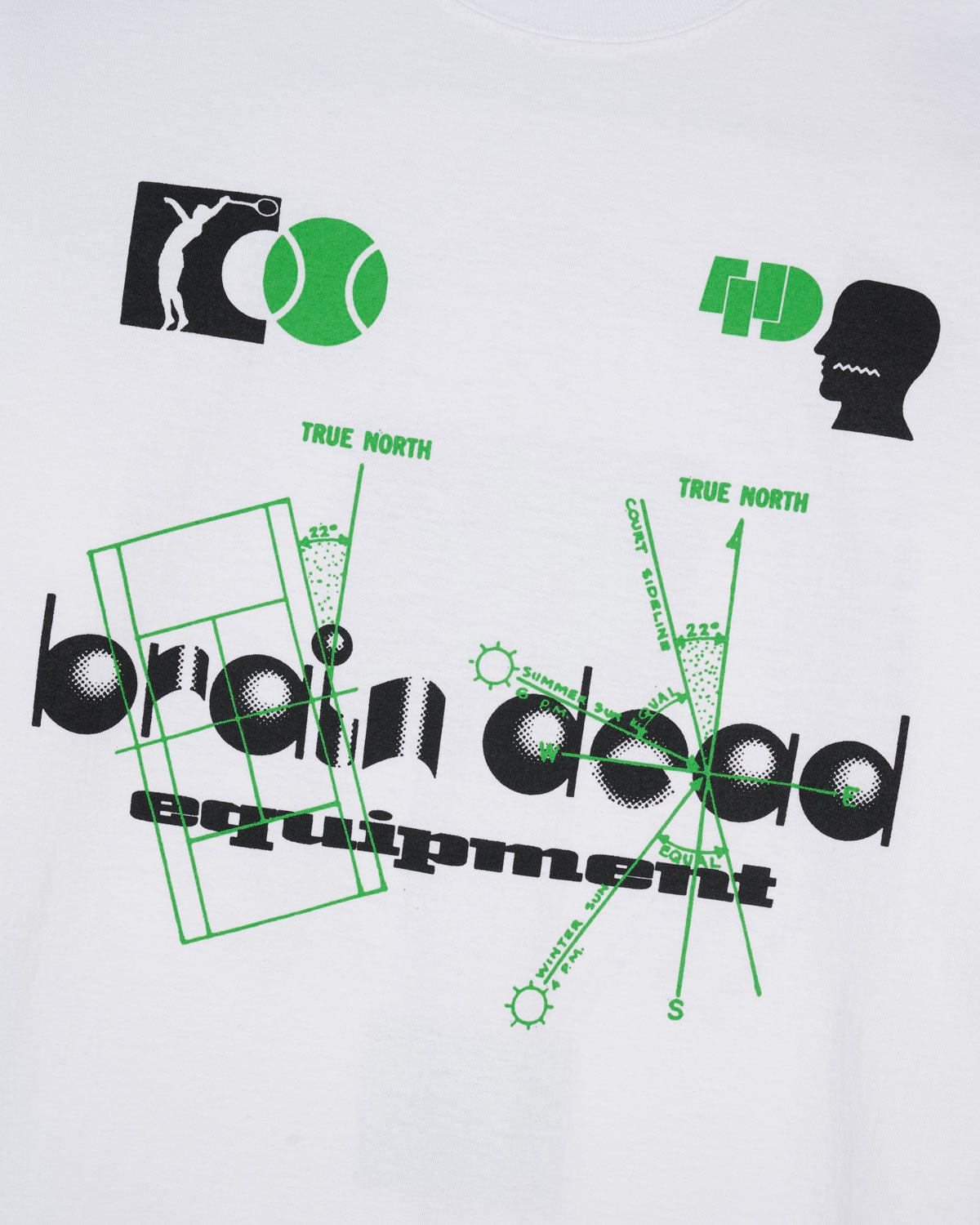 Brain Dead Equipment Brain Power T-shirt - White - 3