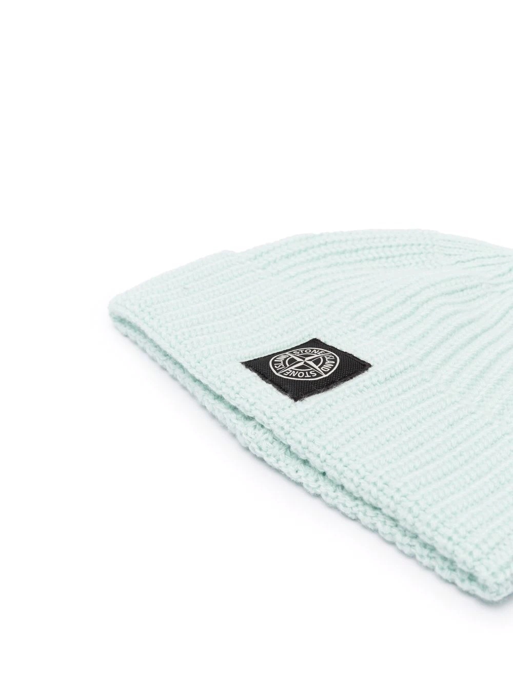 logo-patch wool beanie - 2