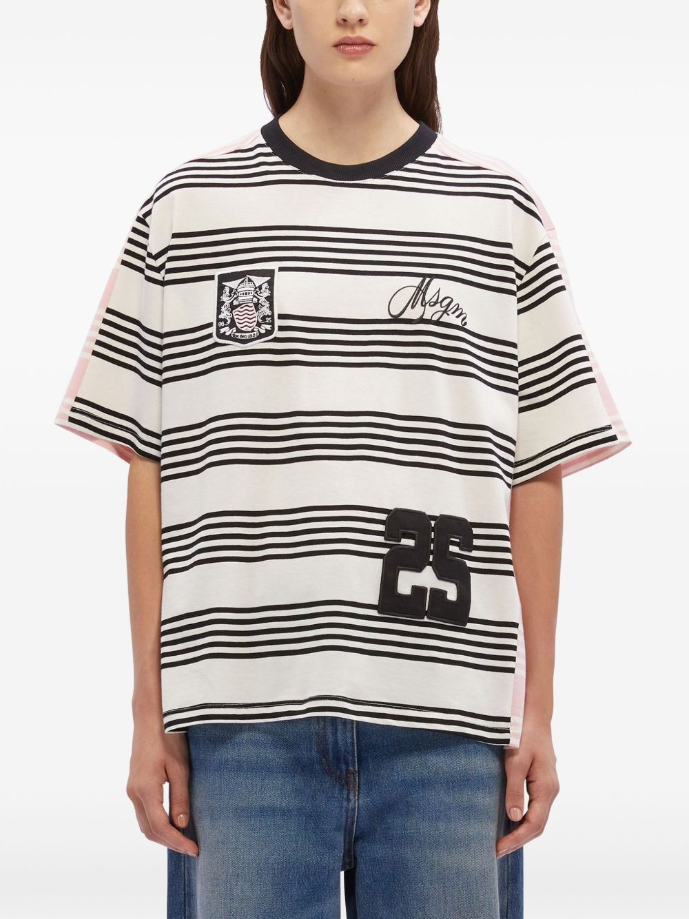 panelled T-shirt - 3