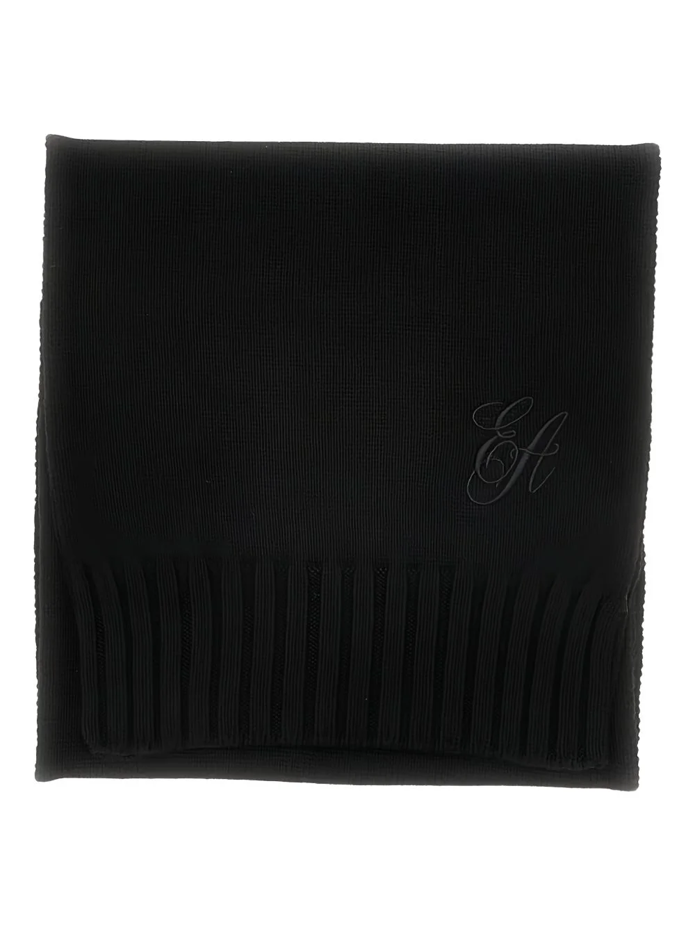 ribbed-knit scarf - 1