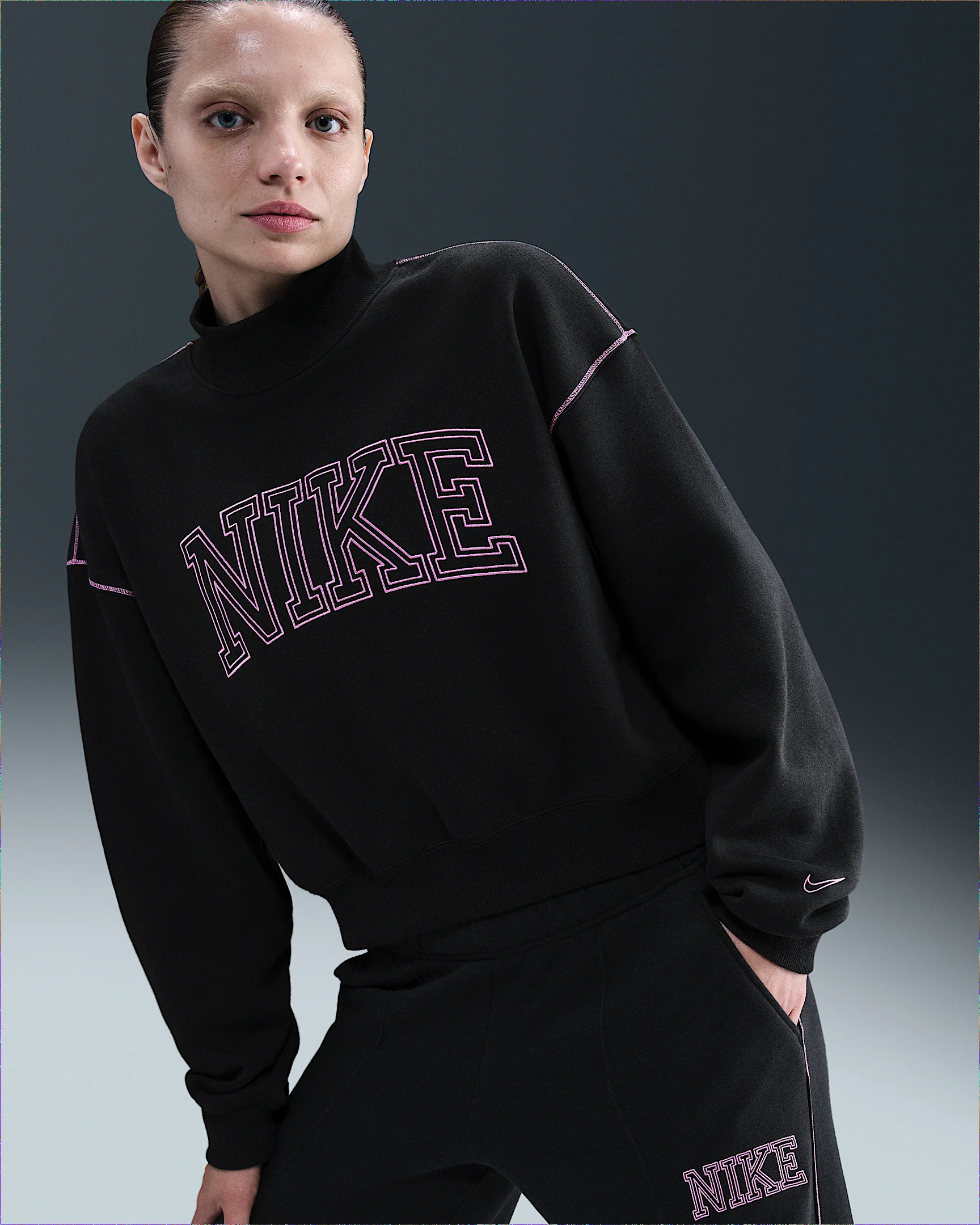 Nike Sportswear Phoenix Fleece Women's Mock-Neck Sweatshirt - 1