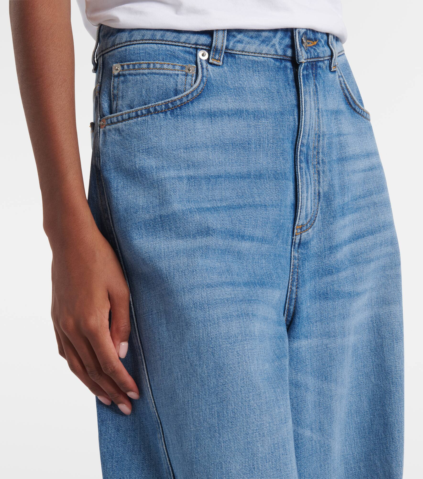 Cocoon high-rise barrel-leg jeans - 4