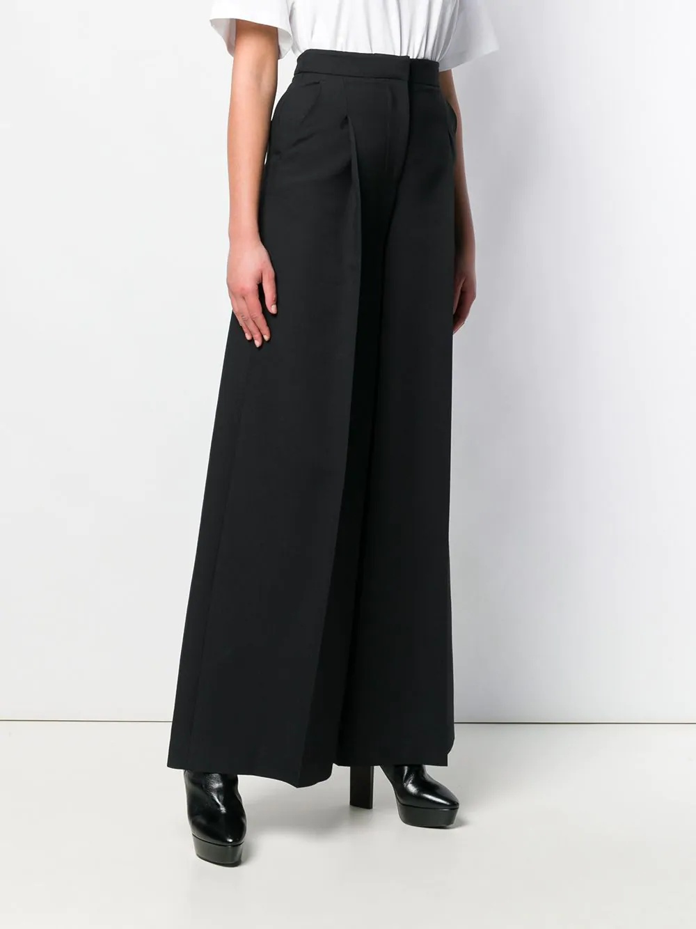 high-waist cropped trousers - 3