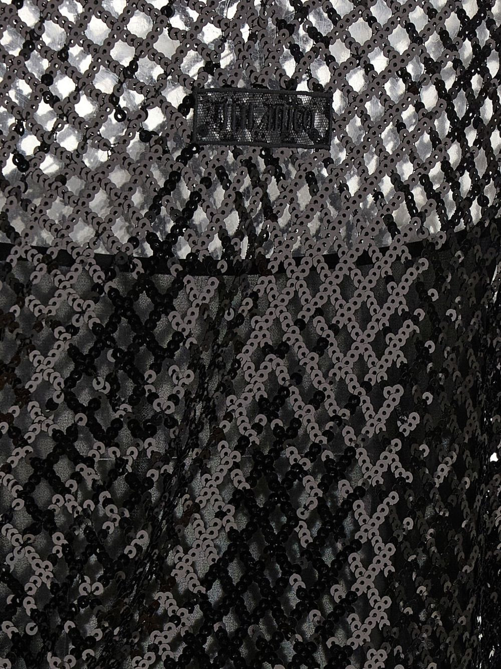 sequinned-mesh mini dress - 3
