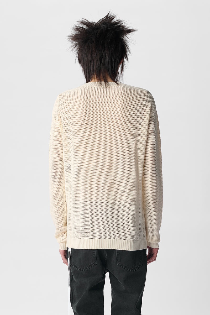 Manus Cotton Crochet Knit Sweater - 3