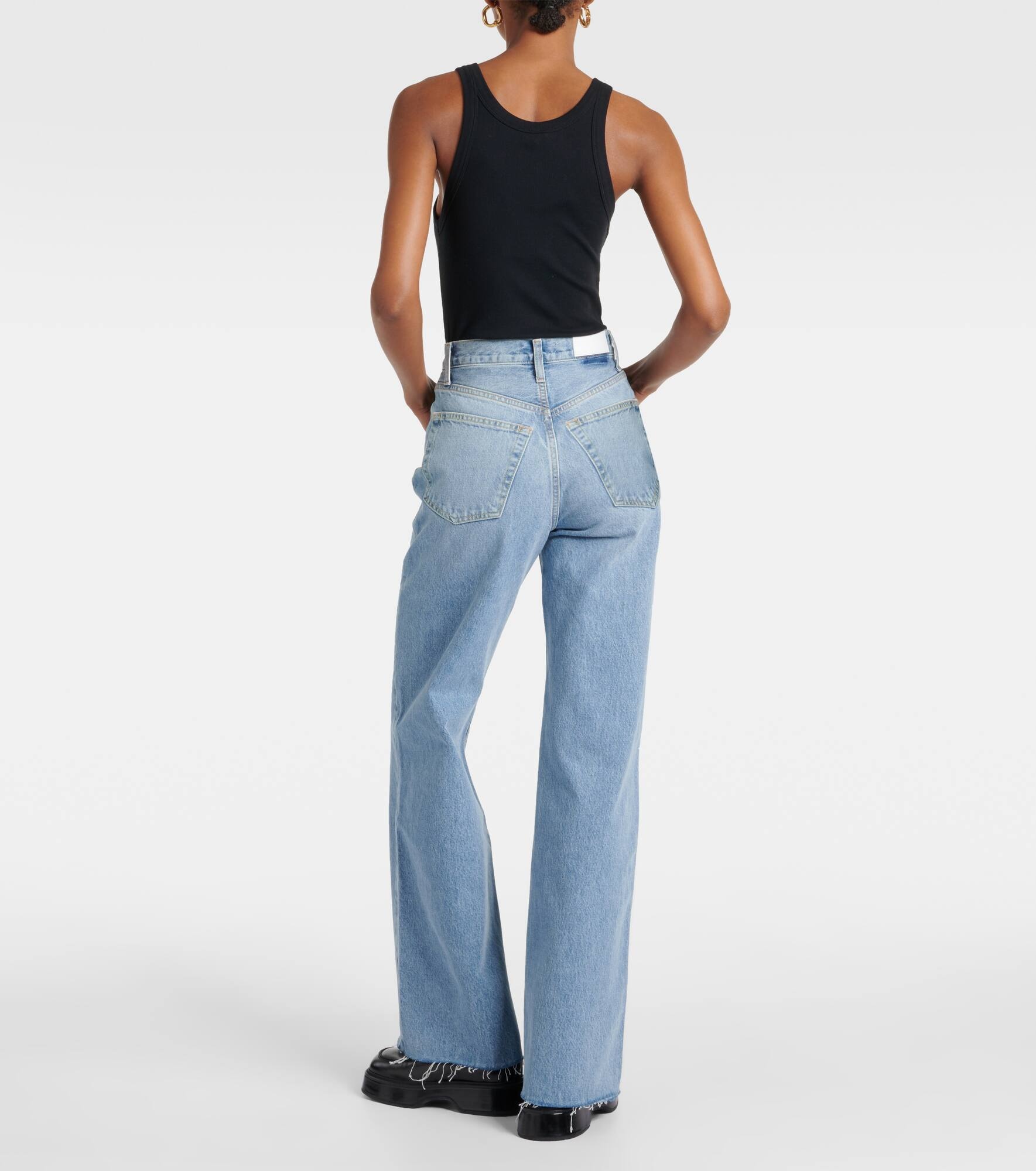 High-rise wide-leg jeans - 3