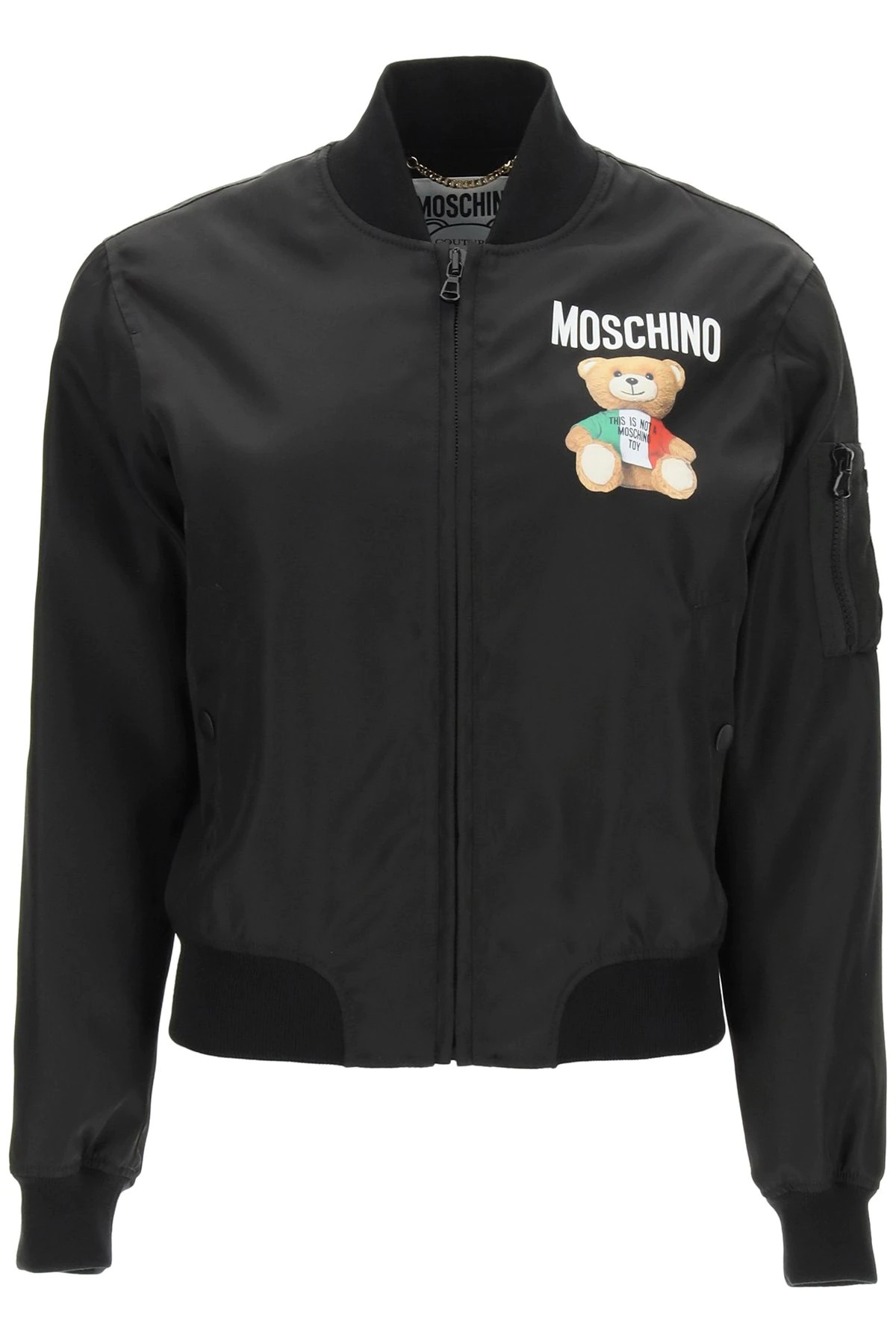 NYLON BOMBER JACKET ITALIAN TEDDY BEAR - 1