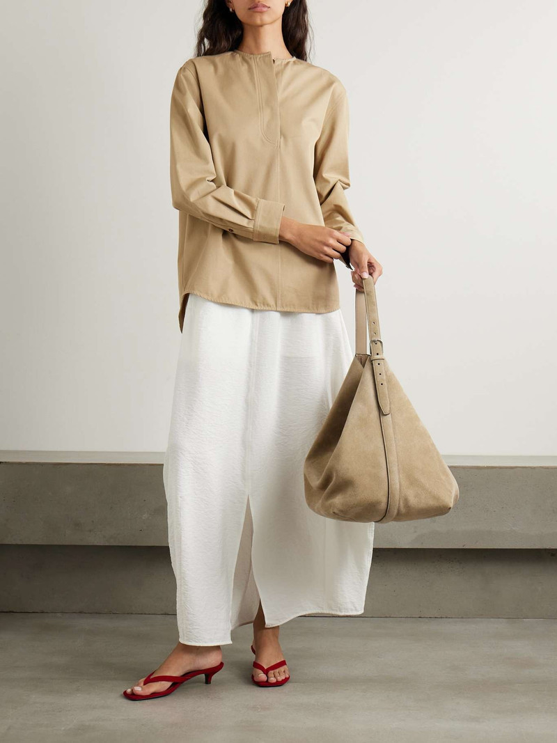 Totême Organic cotton-twill shirt Beige outlook