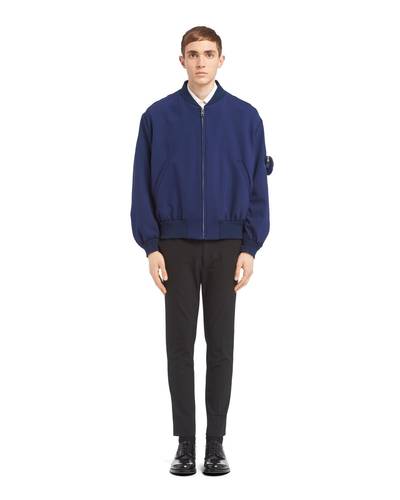 Prada Stretch technical fabric bomber jacket outlook