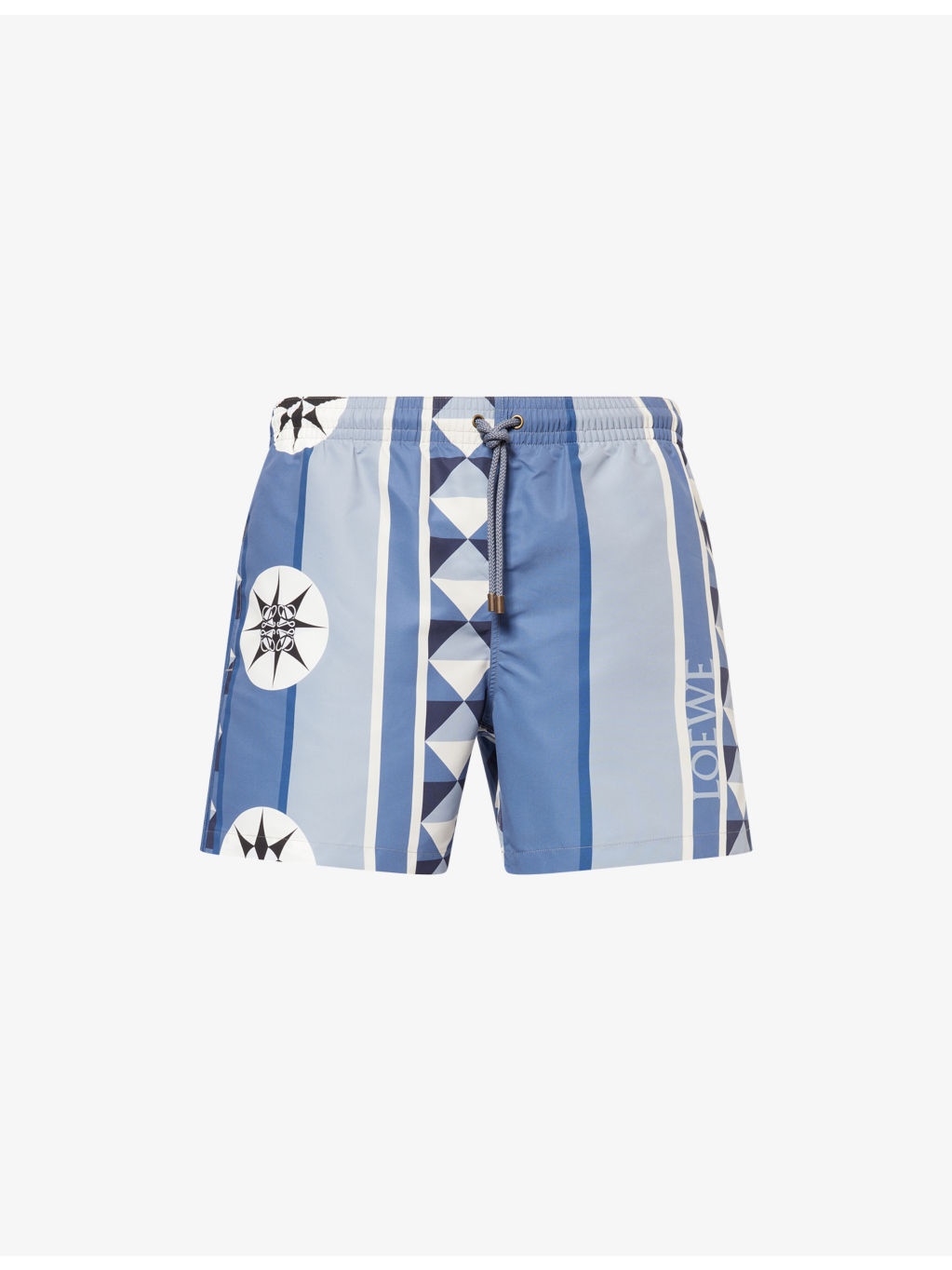 Ibiza Graphic-Pattern Woven Swim Shorts - 1
