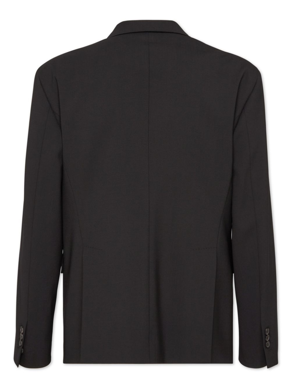 zip-detailing twill blazer - 2
