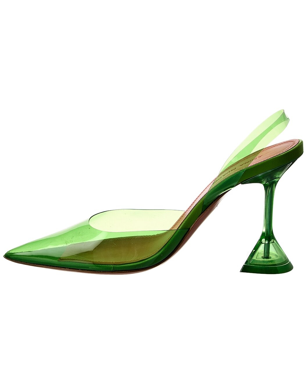 AMINA MUADDI Holli Glass Vinyl Slingback Pump - 2