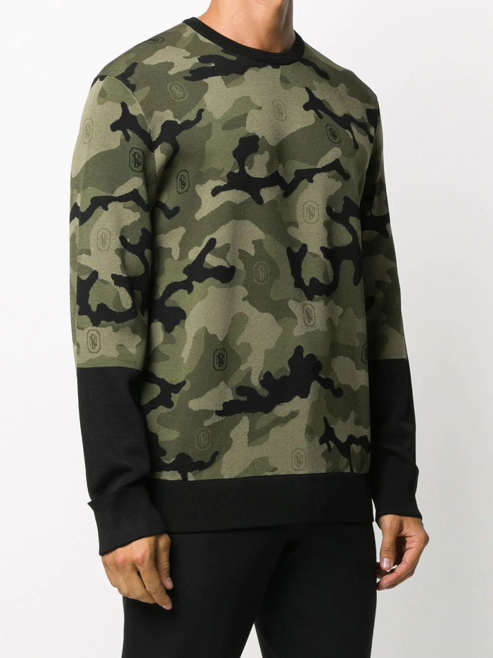 camouflage-pattern logo jumper - 3