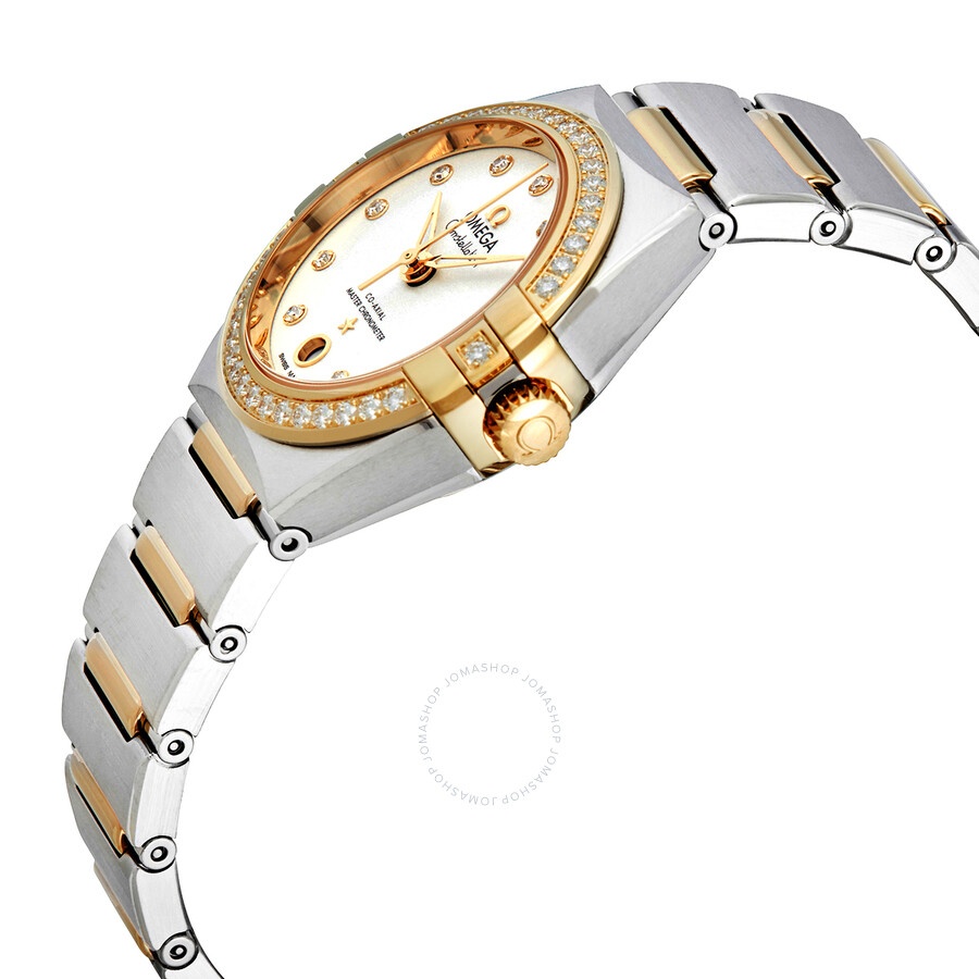 Omega Constellation Manhattan Automatic Chronometer Diamond Silver Dial Ladies Watch 131.25.29.20.52 - 2
