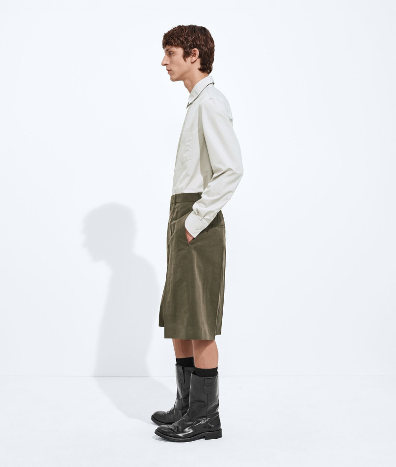 Bottega Veneta Cotton and Silk Crinkled Shorts outlook