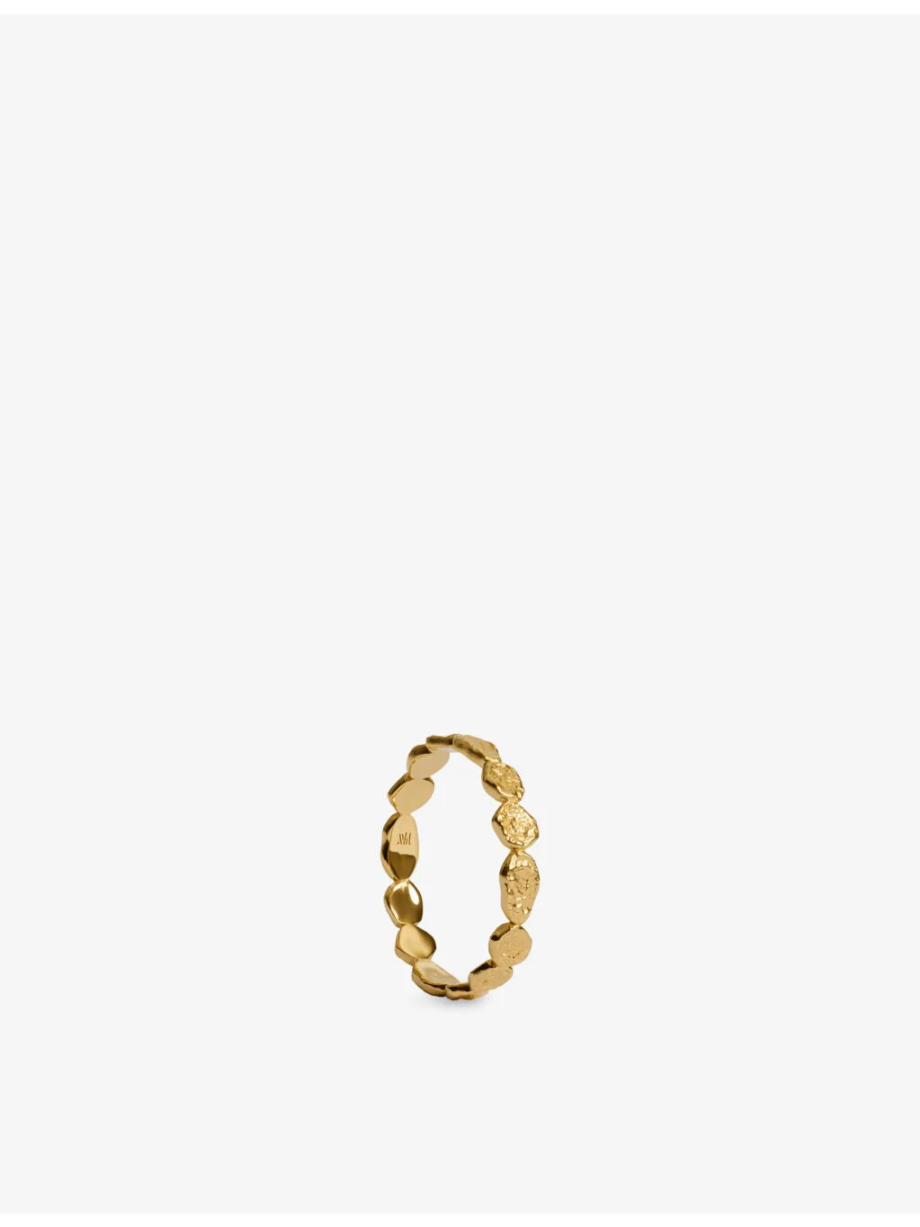 Capri Mini 18ct Yellow Gold Vermeil Stacking Ring - 1