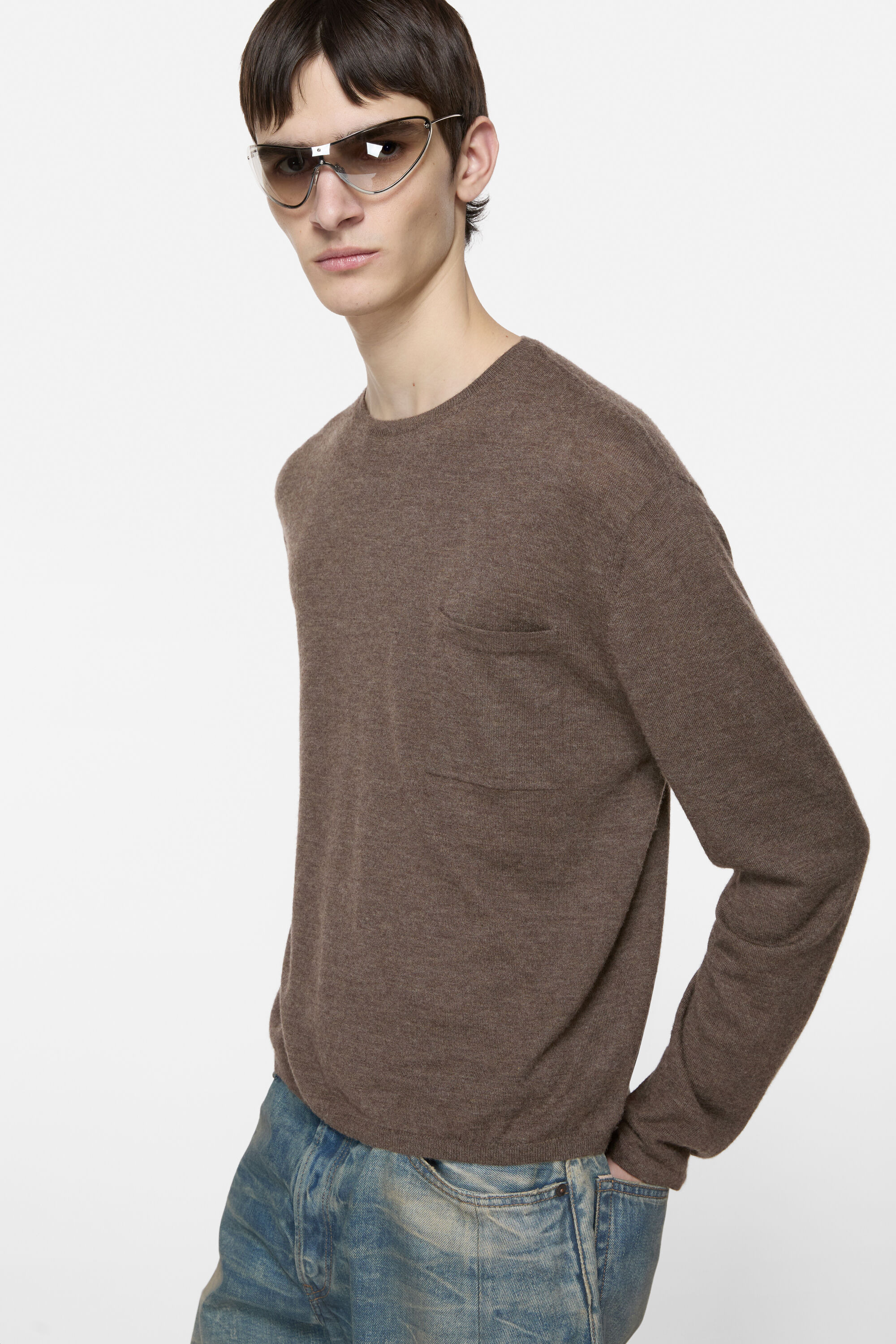Cashmere knit - Walnut brown - 4