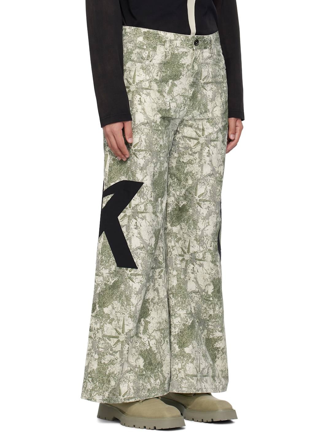 Green 'Right To Fail' Oversized Trousers - 2