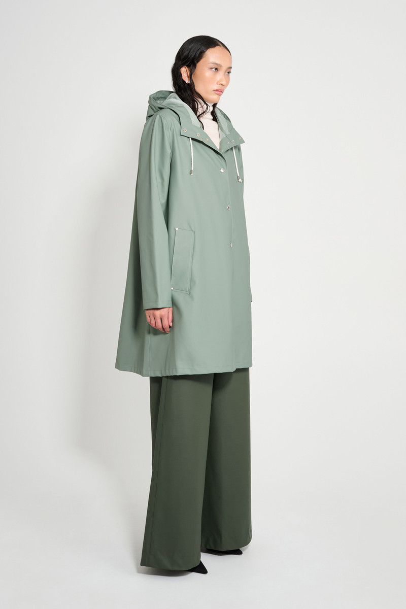 Stutterheim Mosebacke Lightweight Raincoat Khaki Green outlook