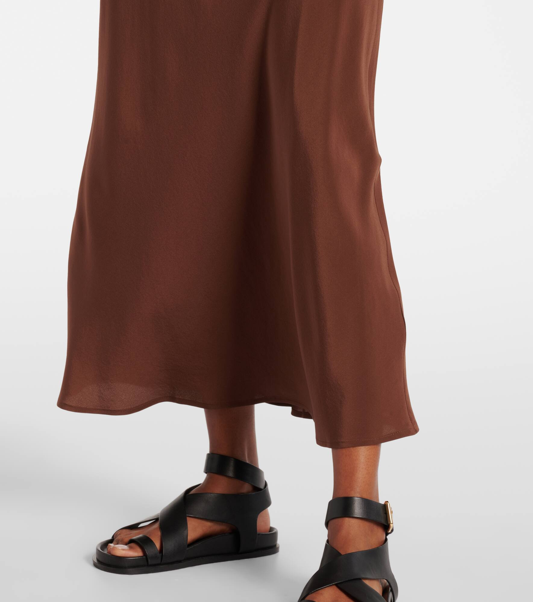 Valencia silk crêpe maxi dress - 5