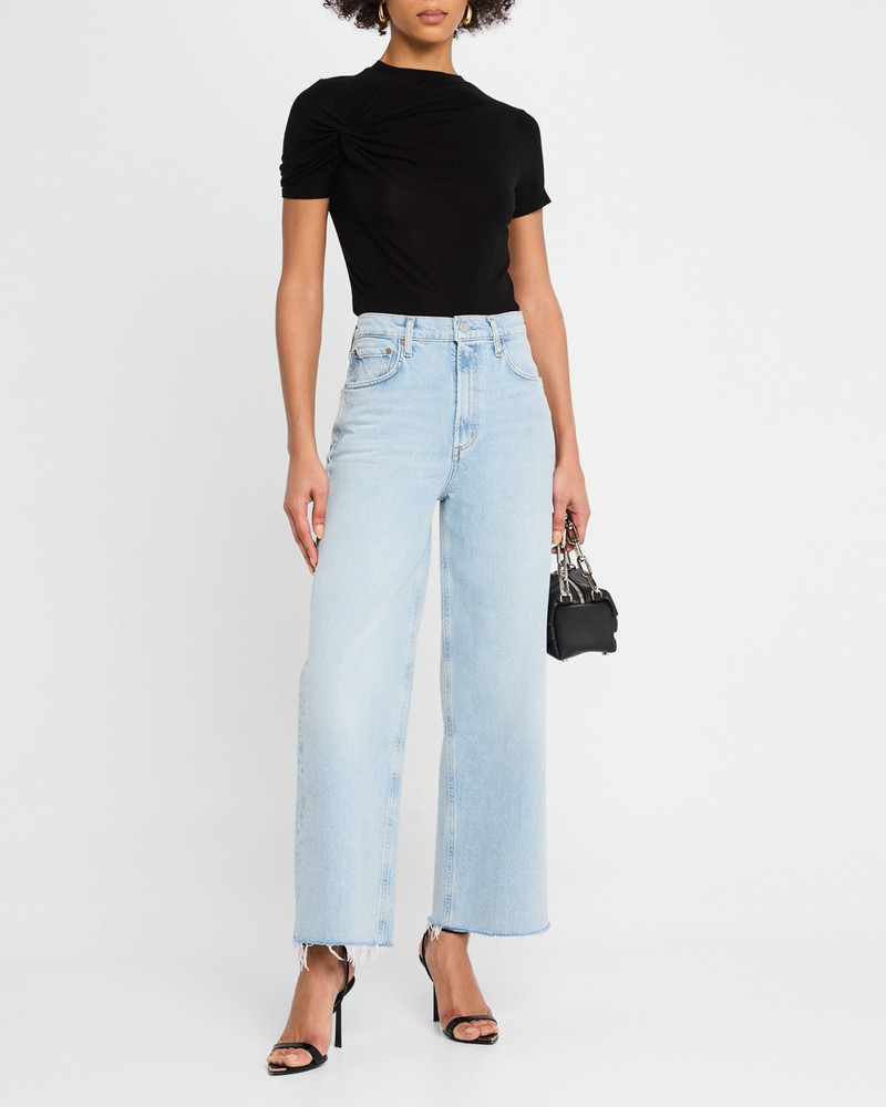 AGOLDE Lissa Gathered Short-Sleeve Tee outlook