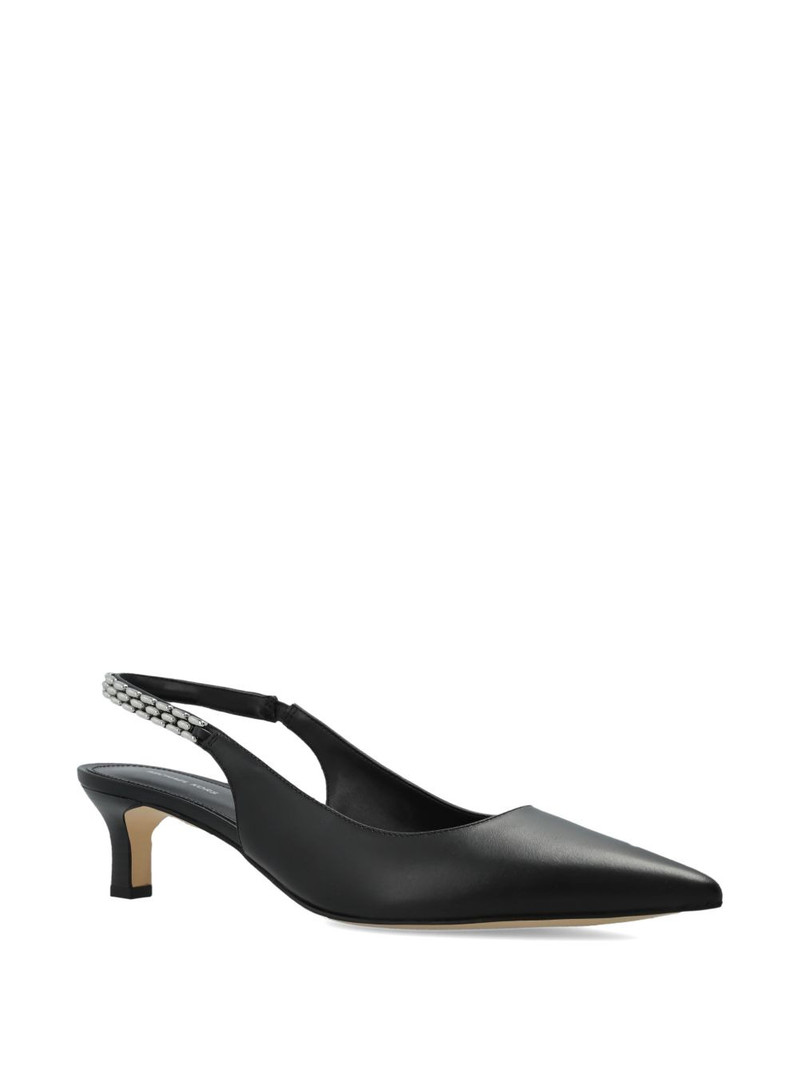 MICHAEL KORS chain-detail pointed leather pumps outlook