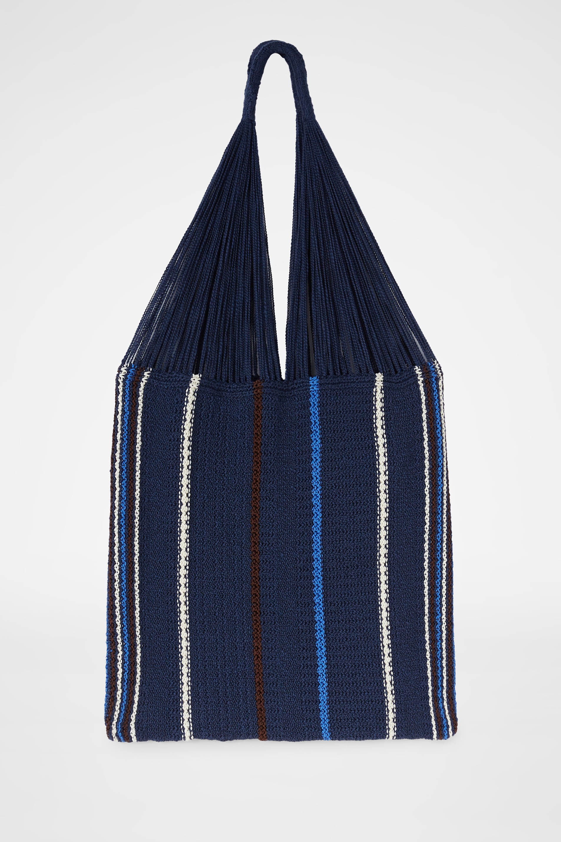 Striped Knit Bag - 1