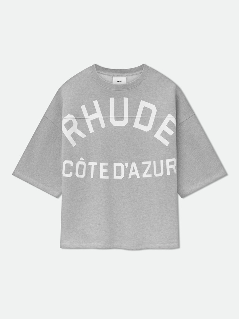 COTE D'AZUR MID-SLEEVE BOXY TEE 1