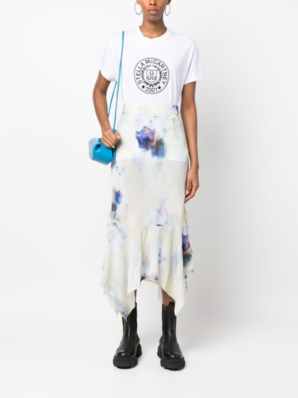 logo-print cotton T-shirt - 2