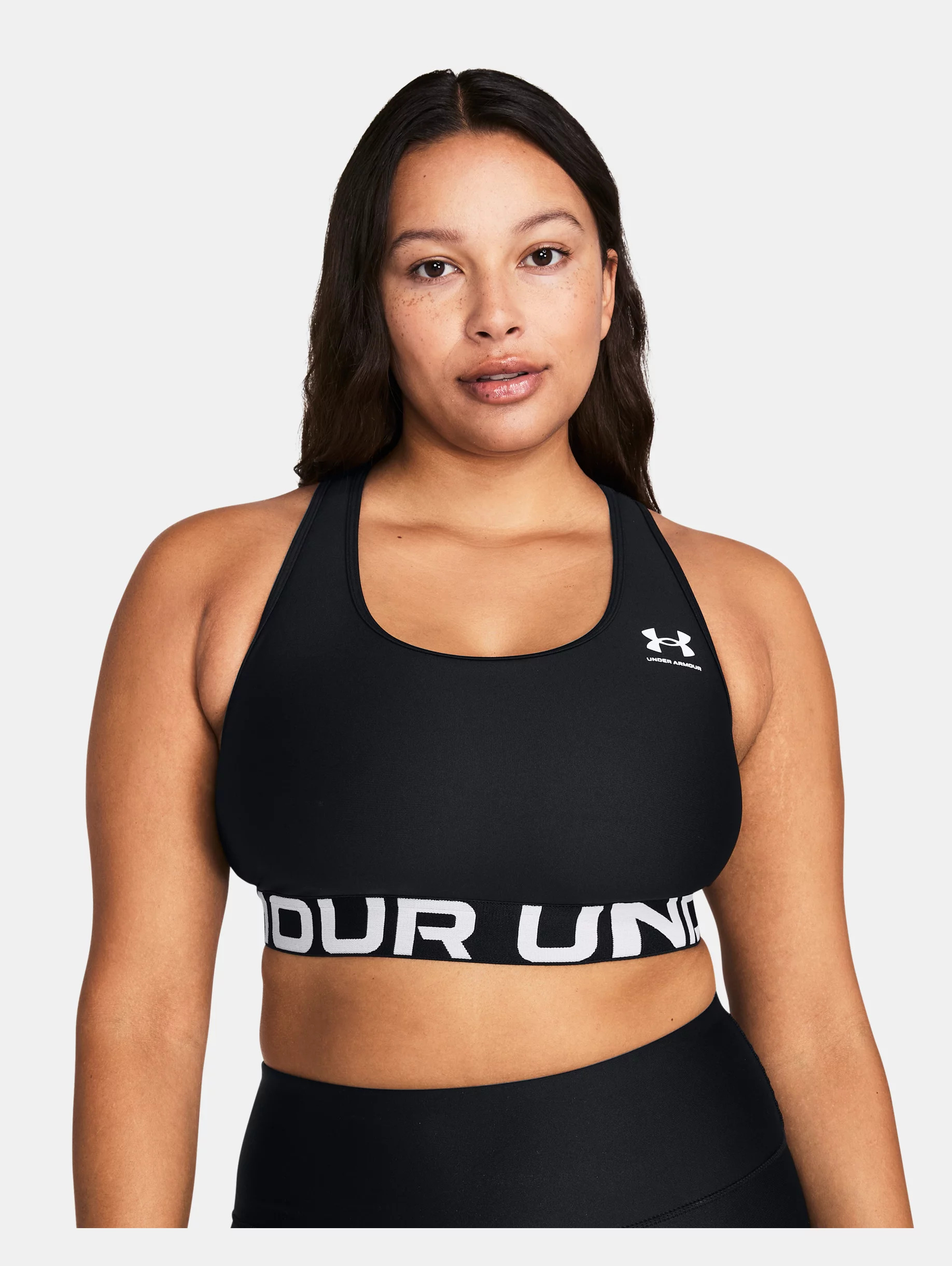 Women's HeatGear® Armour Mid Branded Sports Bra - 8