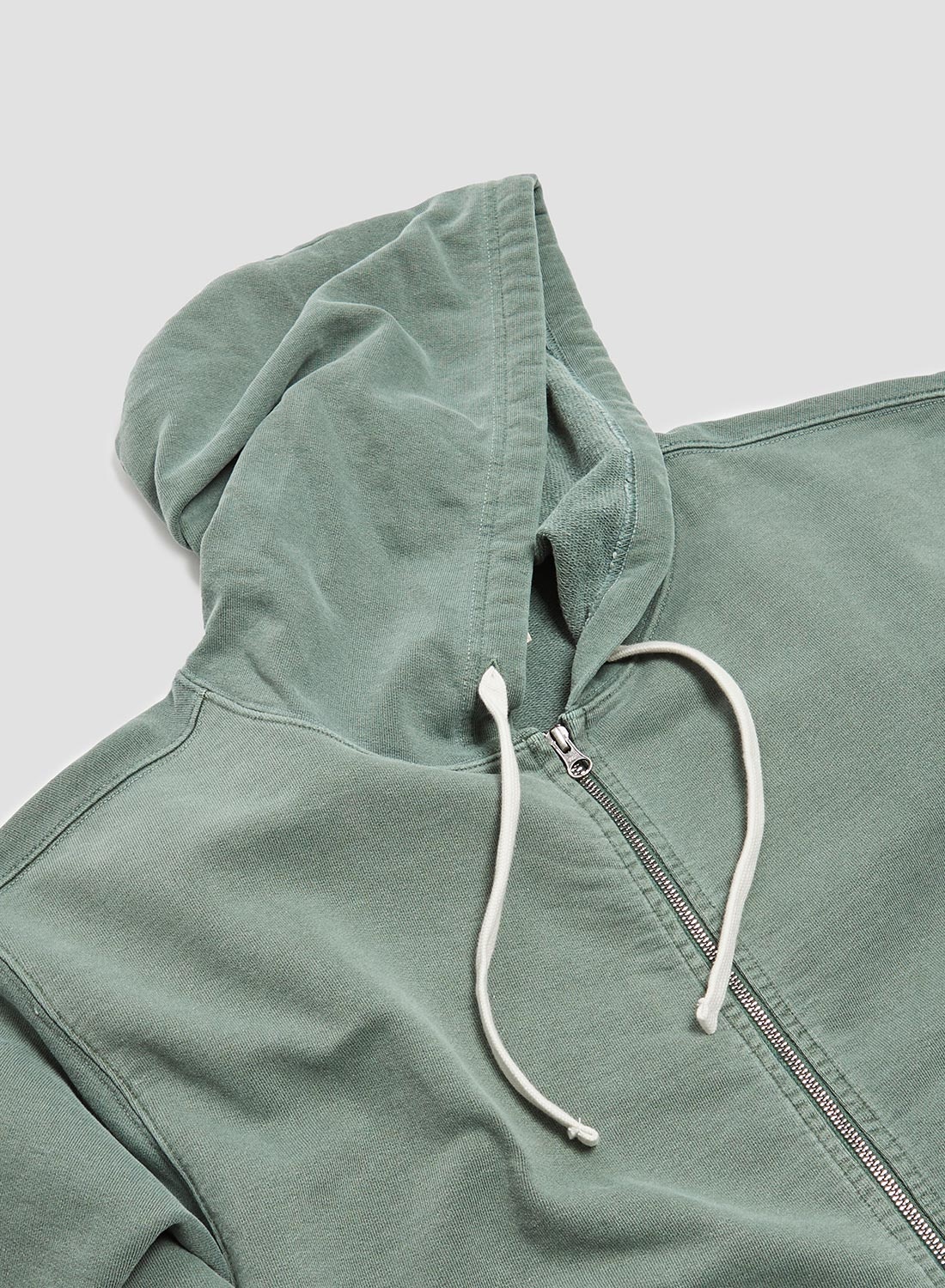 Embroidered Arrow Zip Hoodie in Sports Green - 7