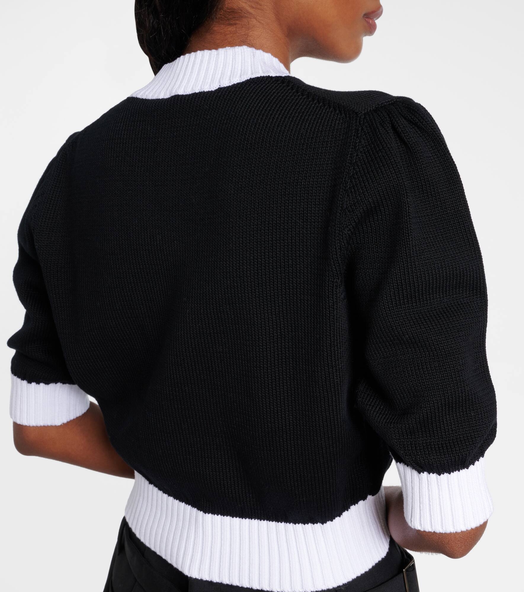 Cropped cotton cardigan - 5