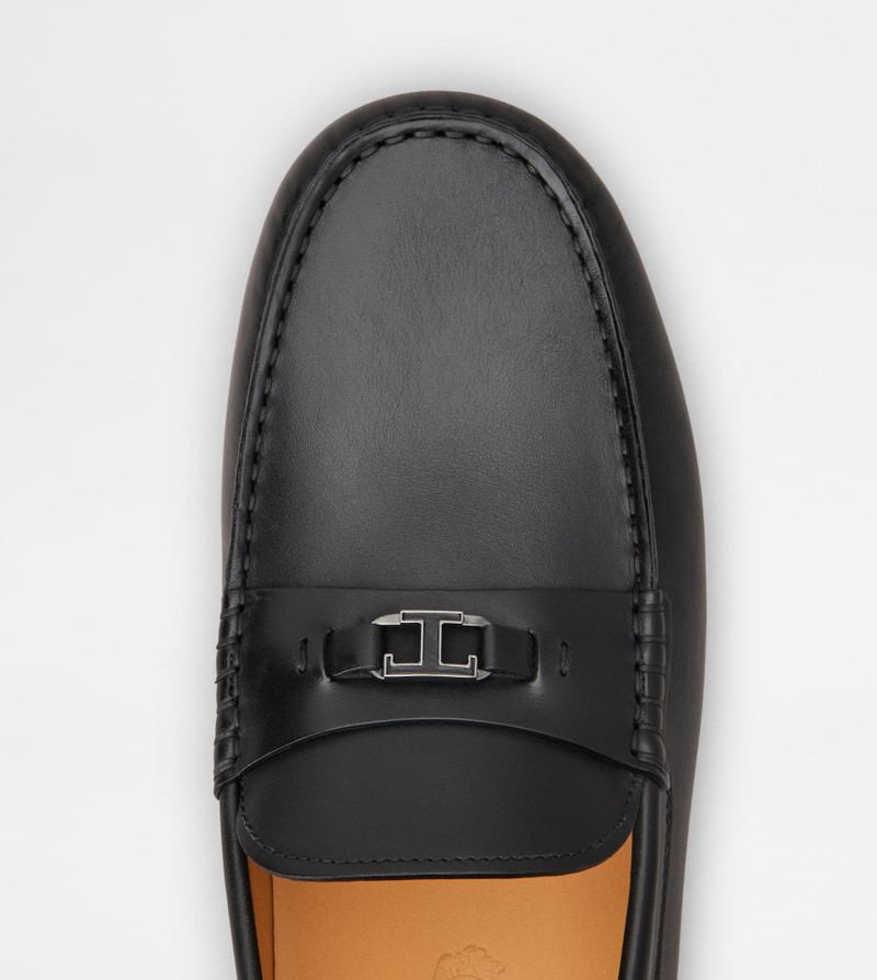 CITY GOMMINO LOAFERS IN LEATHER - BLACK 5