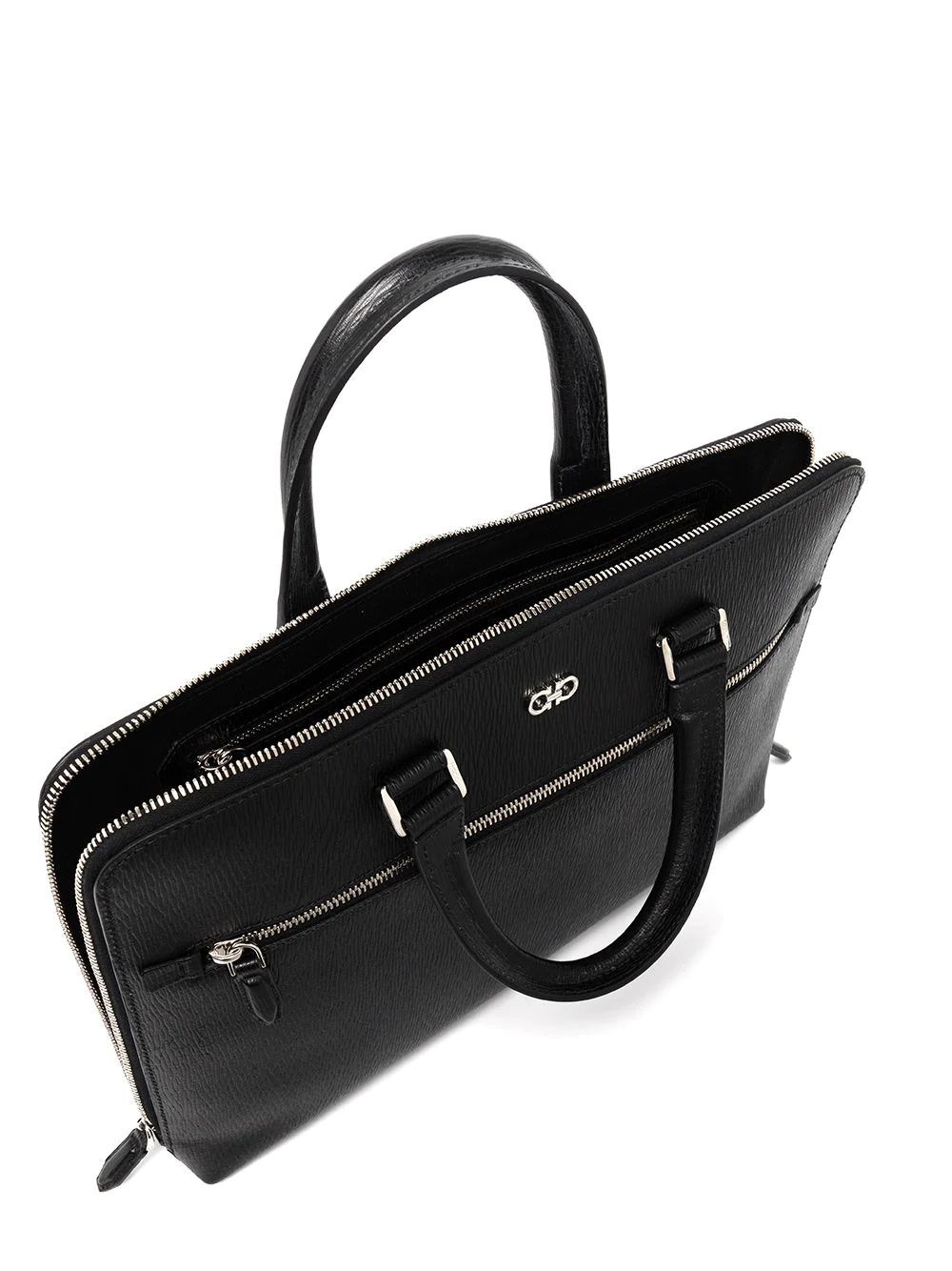 Gancini leather business bag - 4